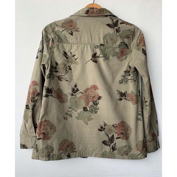 XS, DEX, sage and floral utility jacket - Picture 9 of 16